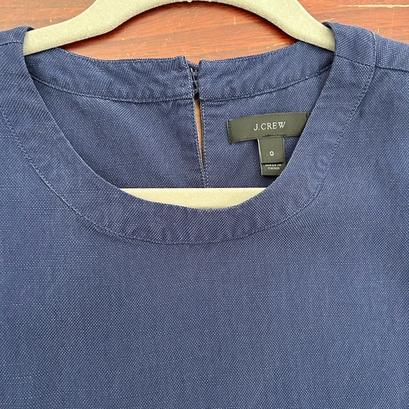 J. Crew linen cap sleeve blouse - Picture 2 of 4
